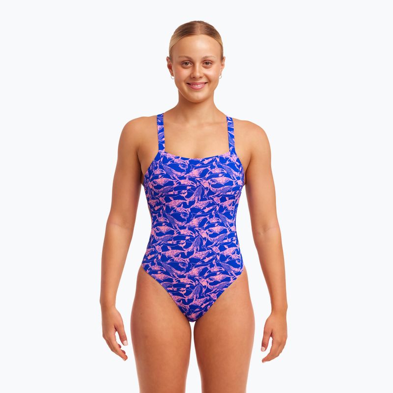 Dámske jednodielne plavky Funkita Brace Free minky pinky 5