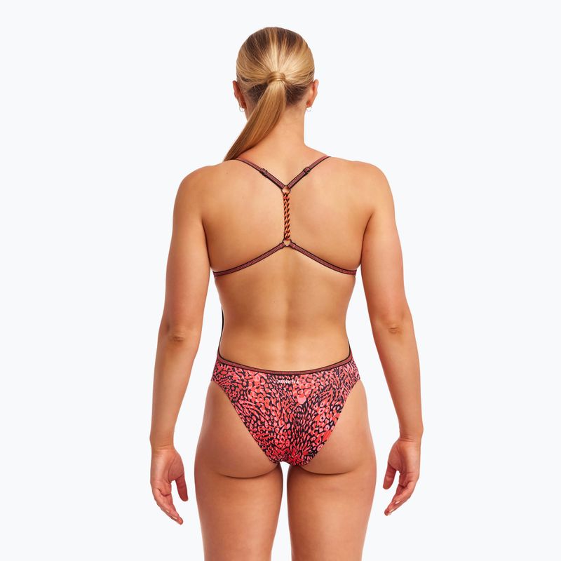 Funkita Twisted One Piece dámske plavky bodkované 4