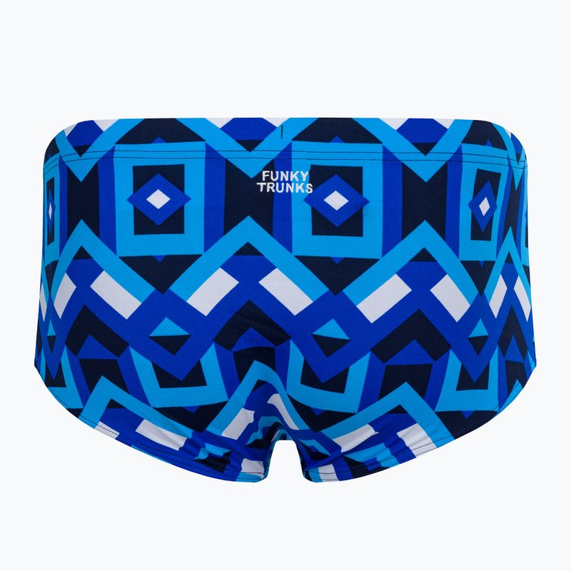 Pánske plavecké boxerky Funky Trunks Sidewinder geo 2