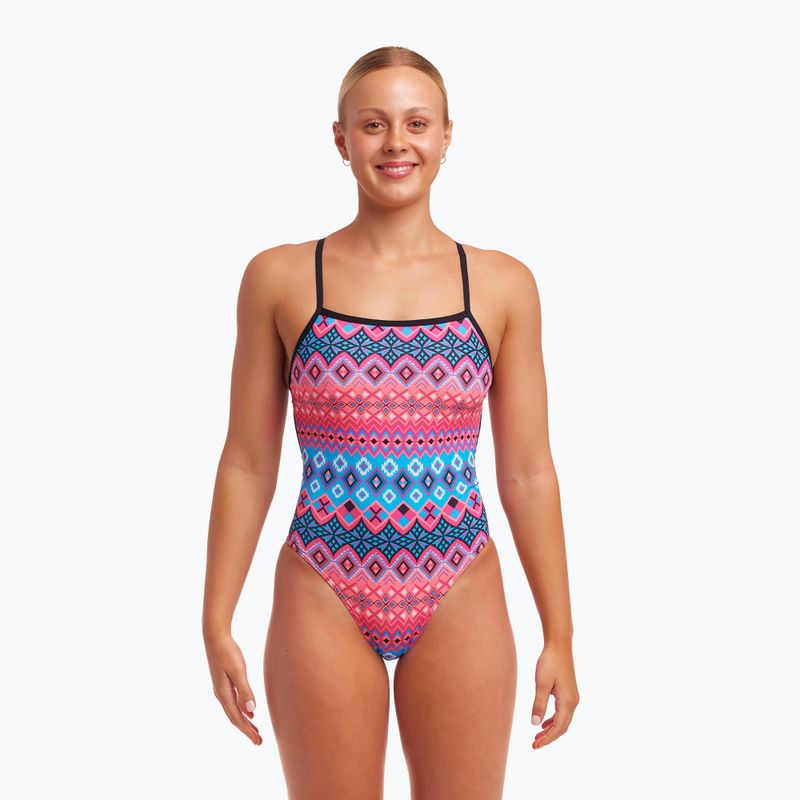 Dámske jednodielne plavky Funkita Strength One Piece tinsel town 5