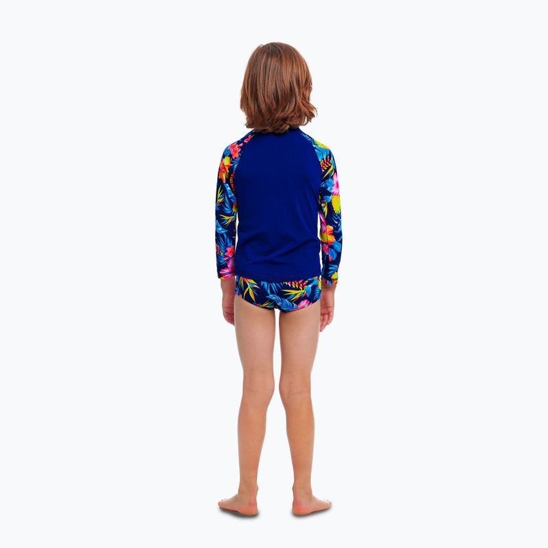 Detské tričko Funky Trunks Zippy Rash Vest Swim Shirt in bloom 3