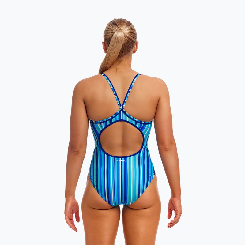 Dámske jednodielne plavky Funkita Diamond Back One Piece lane lines 3