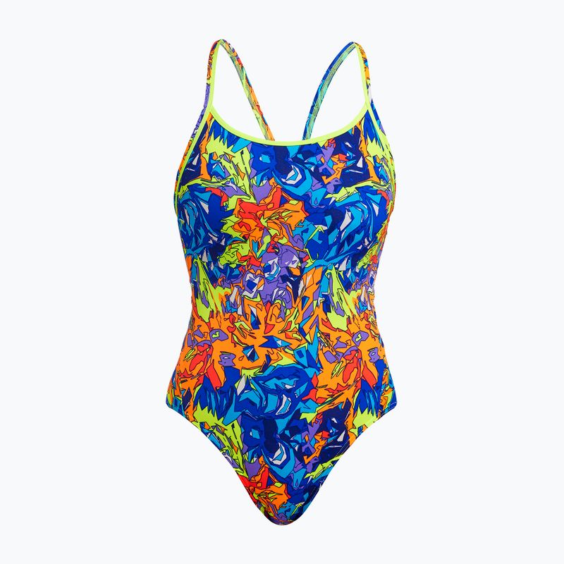 Dámske jednodielne plavky Funkita Diamond Back One Piece mixed mess