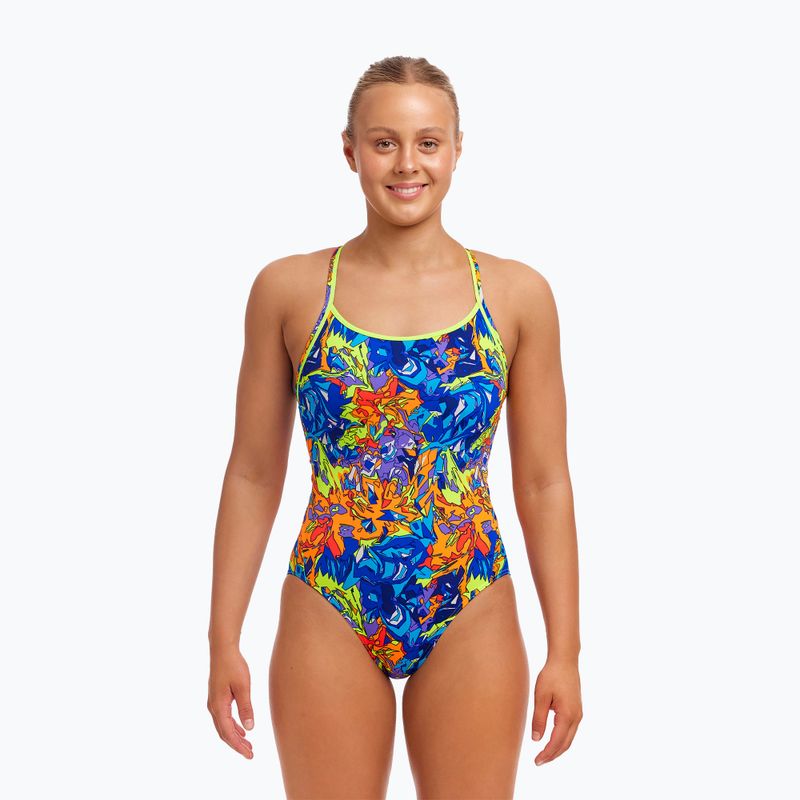 Dámske jednodielne plavky Funkita Diamond Back One Piece mixed mess 2