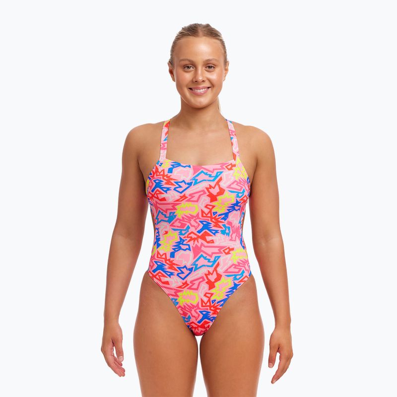 Dámske jednodielne plavky Funkita Brace Free One Piece rock star 2