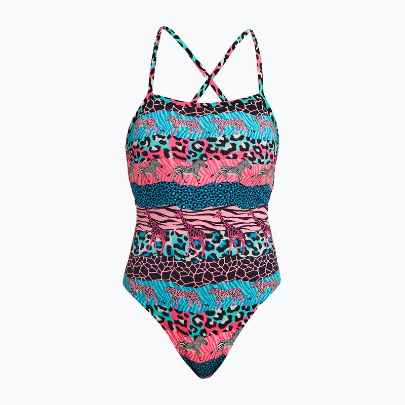 Dámske jednodielne plavky Funkita Strapped In One Piece wild things