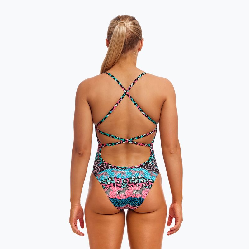 Dámske jednodielne plavky Funkita Strapped In One Piece wild things 3