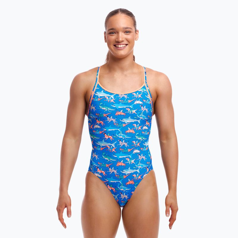 Dámske jednodielne plavky Funkita Diamond Back One Piece fin swimming 2