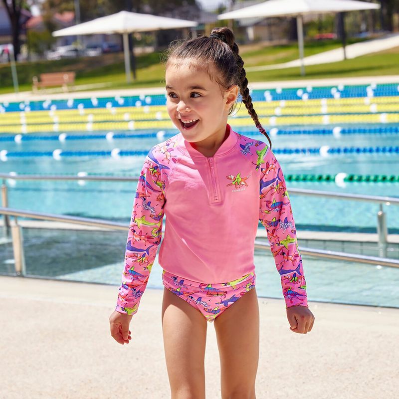 Dlhý rukáv + detské plavecké nohavičky Funkita Zippy Rashie & Brief learner lane 10