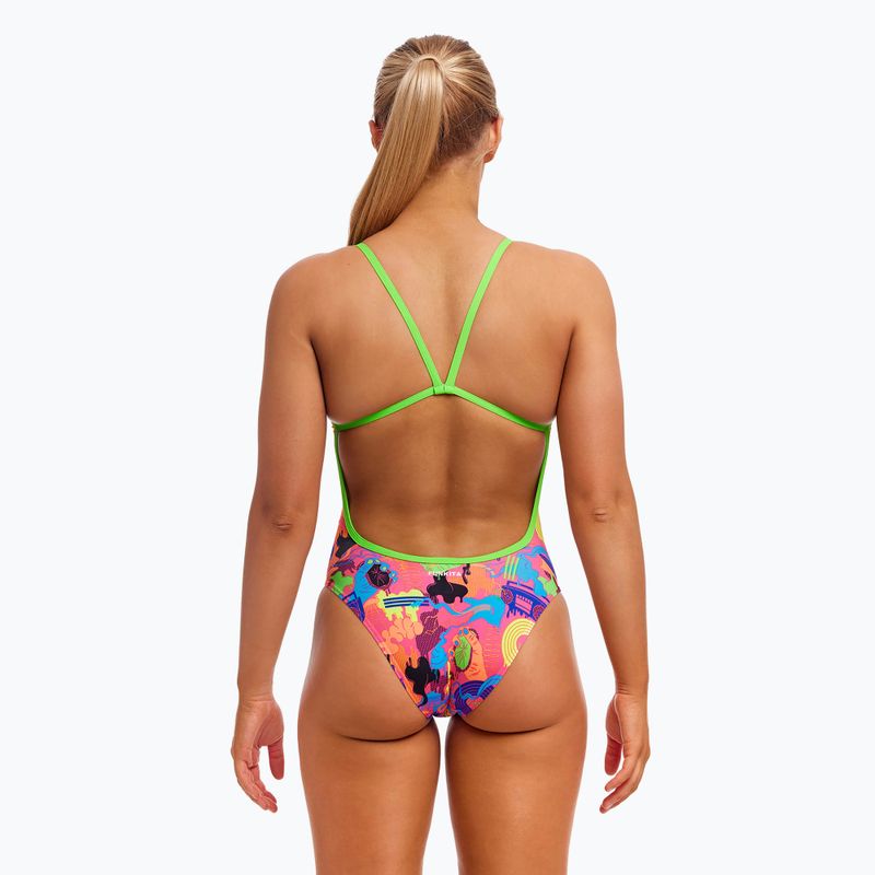 Dámske jednodielne plavky Funkita Strength One Piece lotsa pop 3