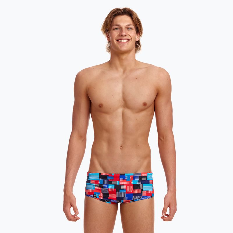 Pánske plavecké boxerky Funky Trunks Sidewinder Trunks motherboard 2