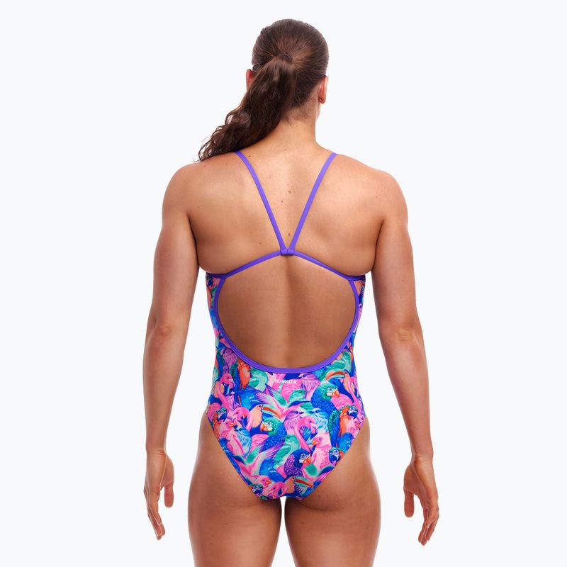 Dámske jednodielne plavky Funkita Single Strap One Piece birds gone wild 3