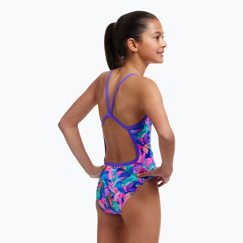 Detské jednodielne plavky Funkita Single Strap One Piece birds gone wild 3