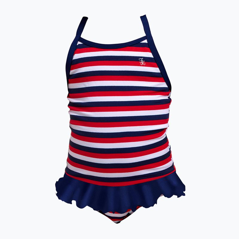 Detské jednodielne plavky Funkita Belted Frill One Piece riviera