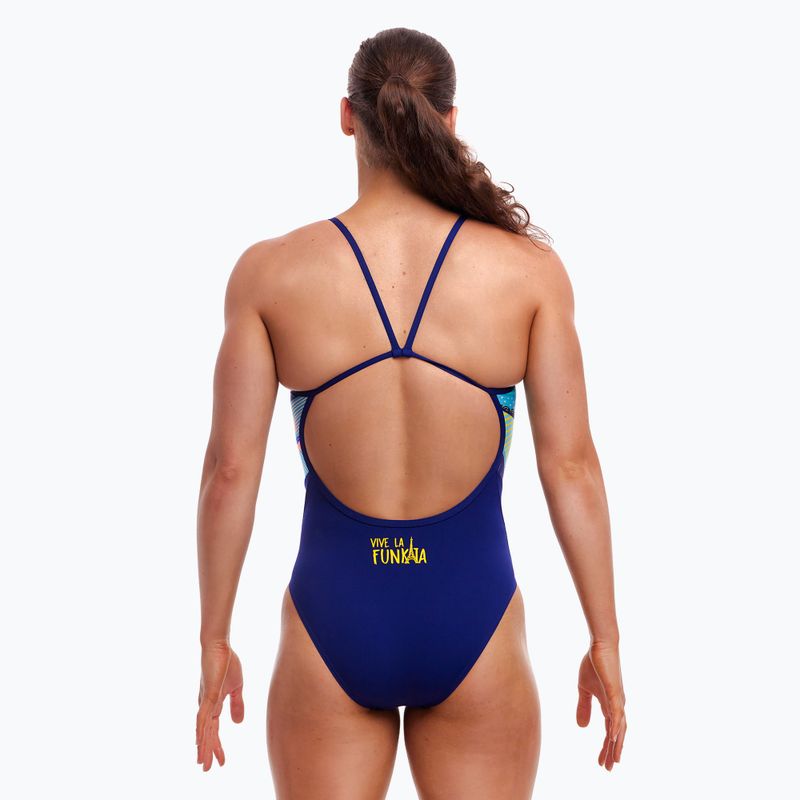 Dámske jednodielne plavky Funkita Single Strap One Piece vive la funky 3