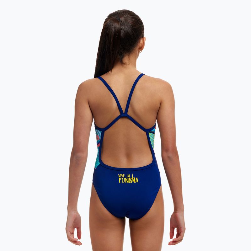 Detské jednodielne plavky Funkita Single Strap One Piece vive la funky 3