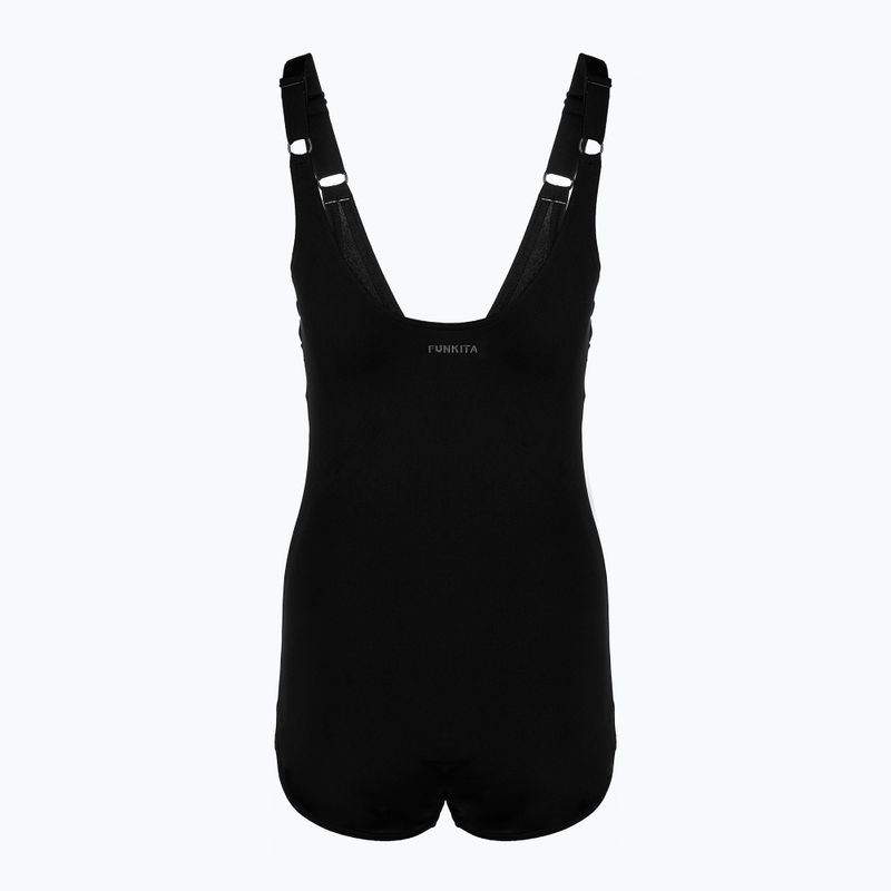 Dámske jednodielne plavky Funkita Scoop Neck One Piece still black 2