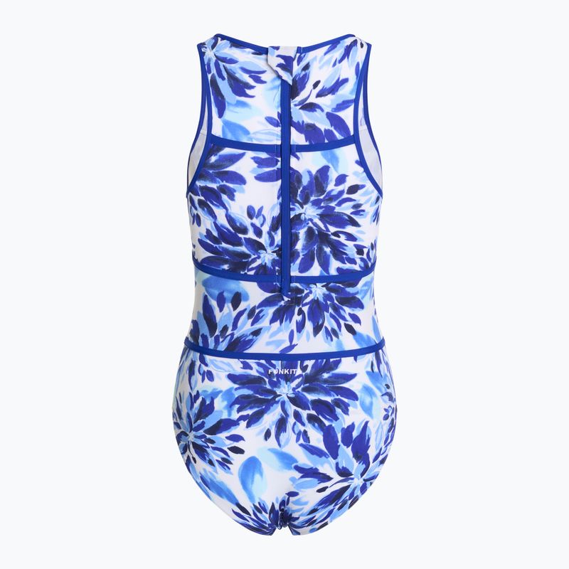 Dámske jednodielne plavky Funkita Hi Flyer One Piece blossom blue 2