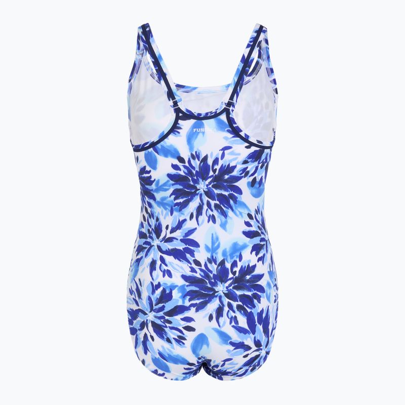 Dámske jednodielne plavky Funkita Locked In Lucy One Piece blossom blue 2