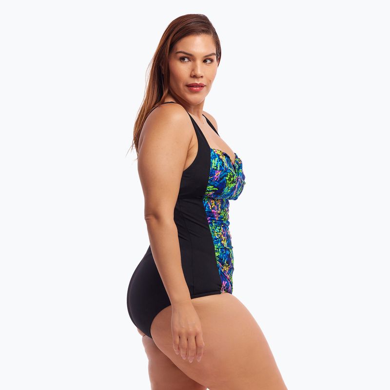 Dámske jednodielne plavky Funkita Ruched One Piece midnight meadow 5