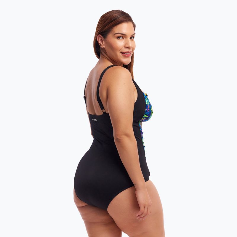 Dámske jednodielne plavky Funkita Ruched One Piece midnight meadow 6