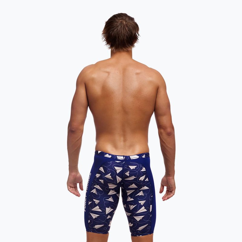 Pánske plavky Funky Trunks Training Jammers papier plain 2