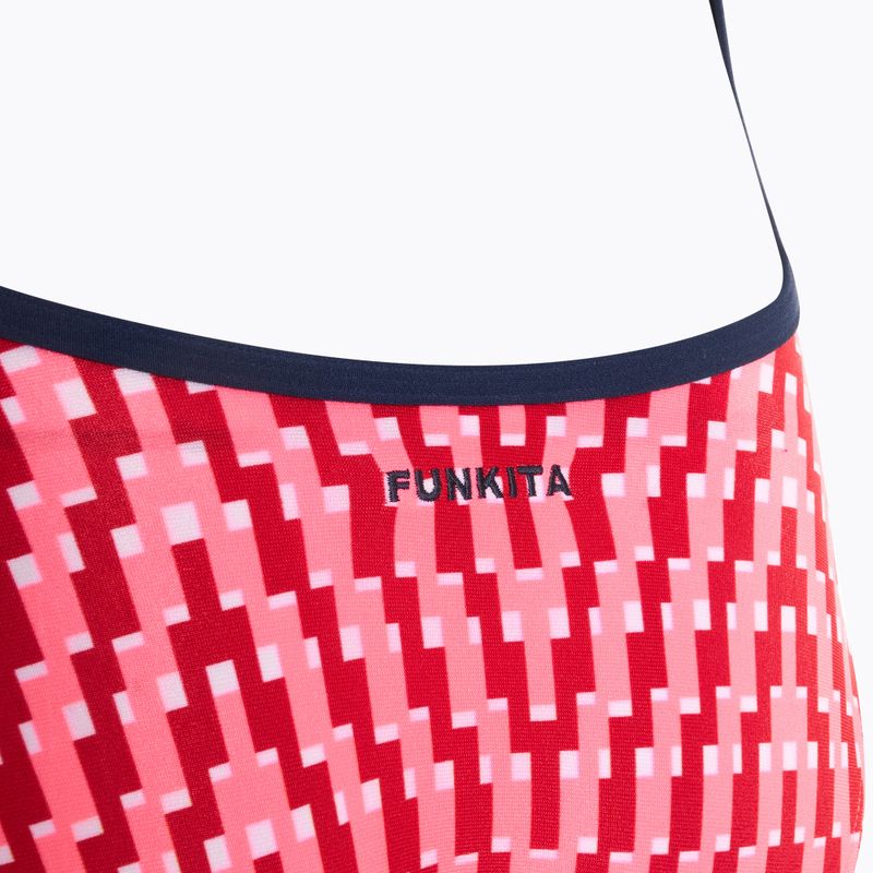 Dámske jednodielne plavky Funkita Tie Me Tight One Piece red 3
