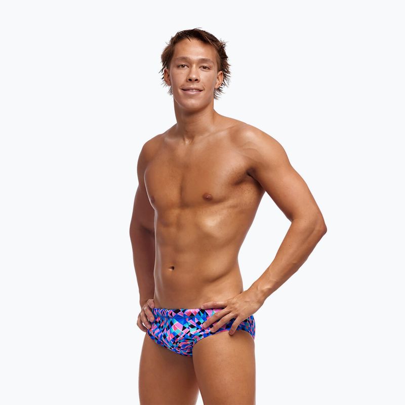 Pánske plavky Funky Trunks Seamed Briefs warp tour