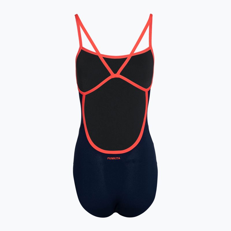 Dámske jednodielne plavky Funkita Single Strap One Piece ocean fire 2