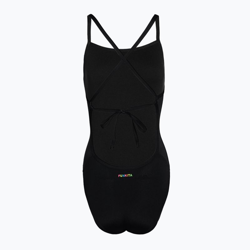 Dámske jednodielne plavky Funkita Tie Me Tight One Piece still black FKS036L 2