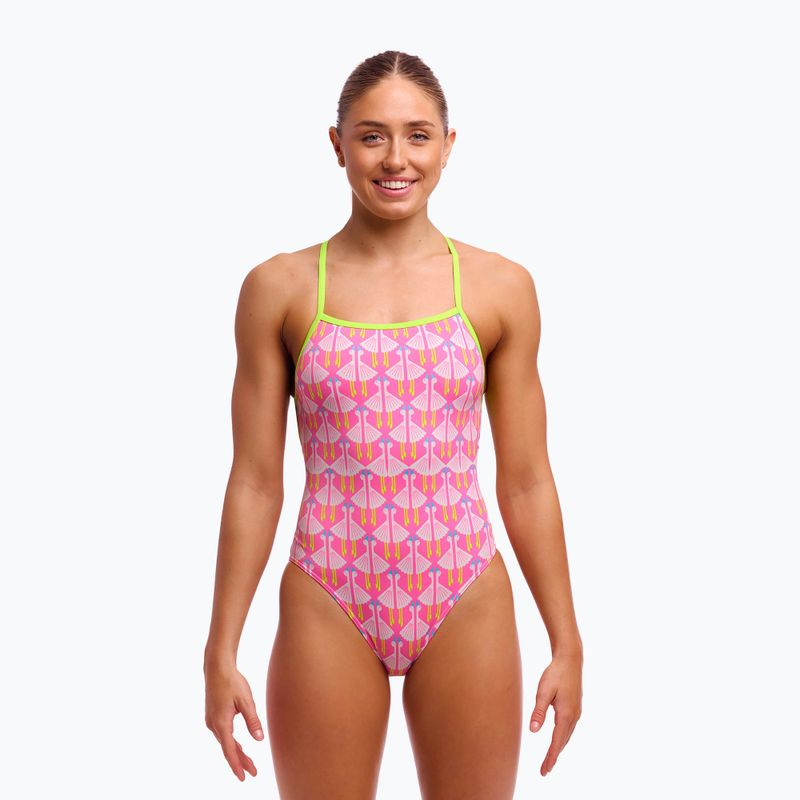 Dámske jednodielne plavky Funkita Strapped In One Piece duck duck goose 2
