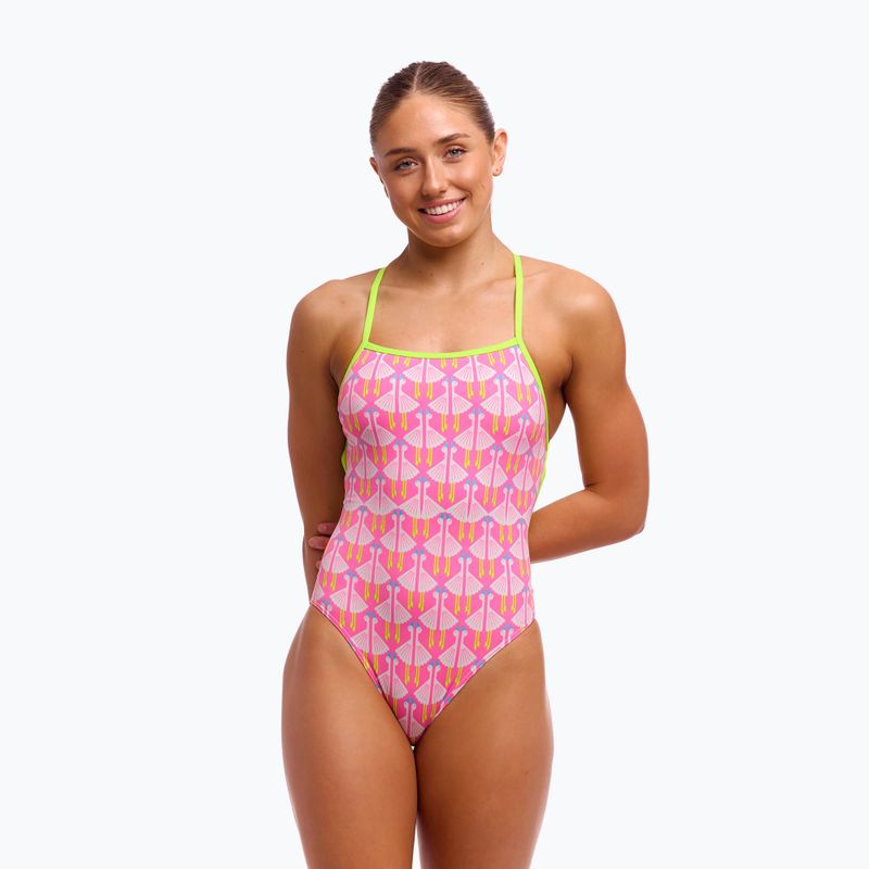 Dámske jednodielne plavky Funkita Strapped In One Piece duck duck goose 4