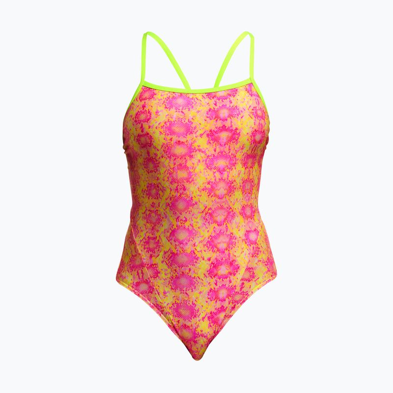 Dámske jednodielne plavky Funkita Single Strap One Piece poison pink