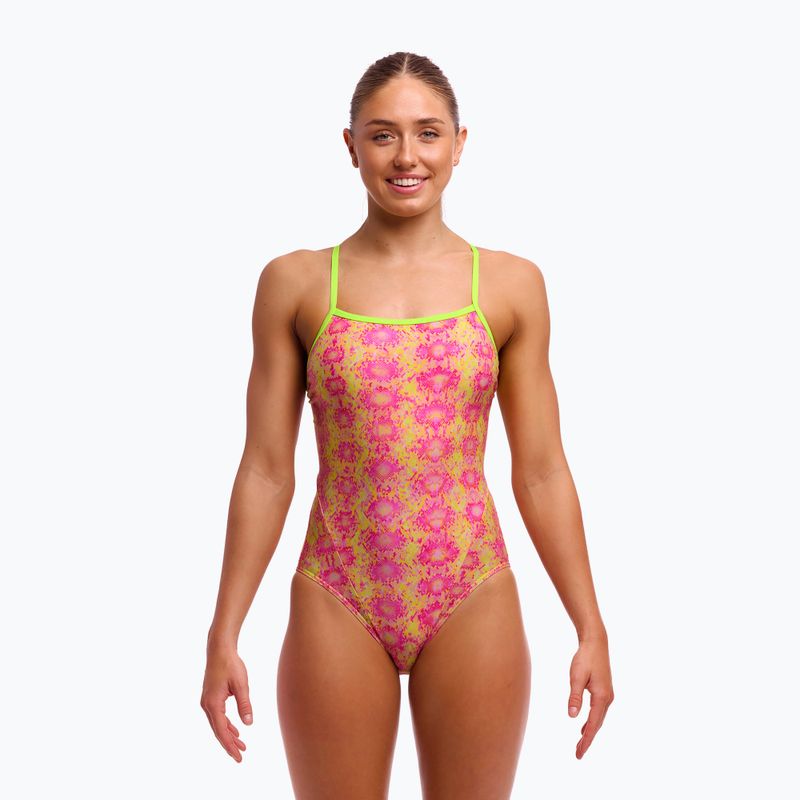 Dámske jednodielne plavky Funkita Single Strap One Piece poison pink 2
