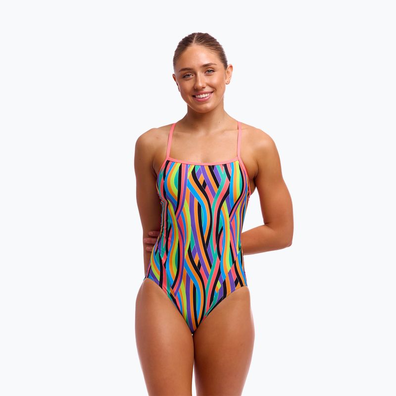Dámske jednodielne plavky Funkita One Strap Curl 4