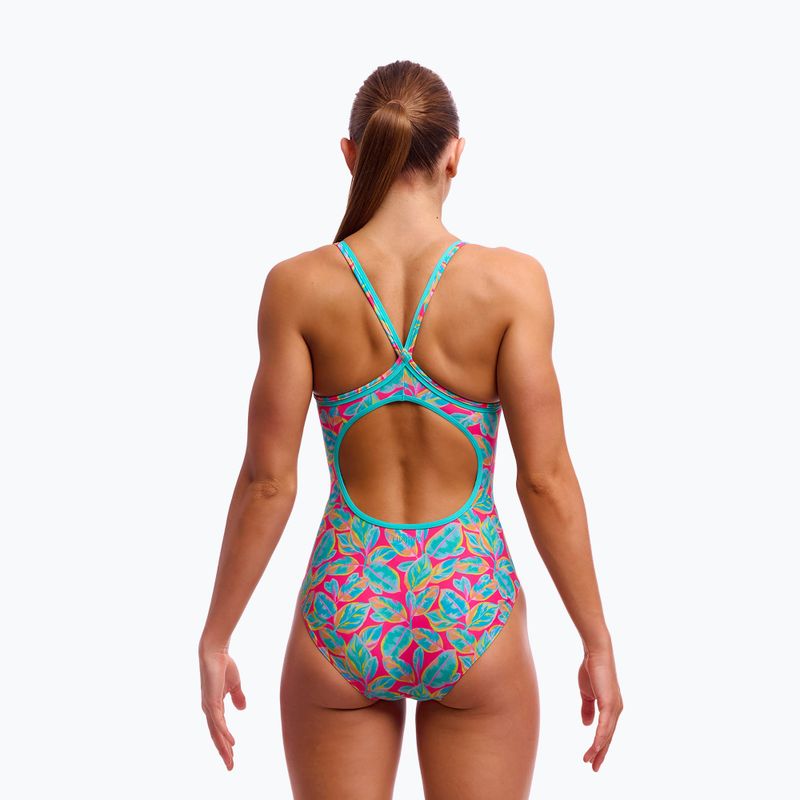 Dámske jednodielne plavky Funkita Diamond Back Planted Pink 2