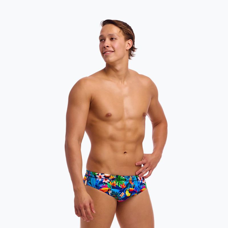 Pánske plavky Funky Trunks Seamed Briefs birdie wordie 2