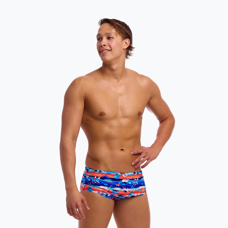 Pánske plavecké boxerky Funky Trunks Sidewinder Trunks forever fossil 2