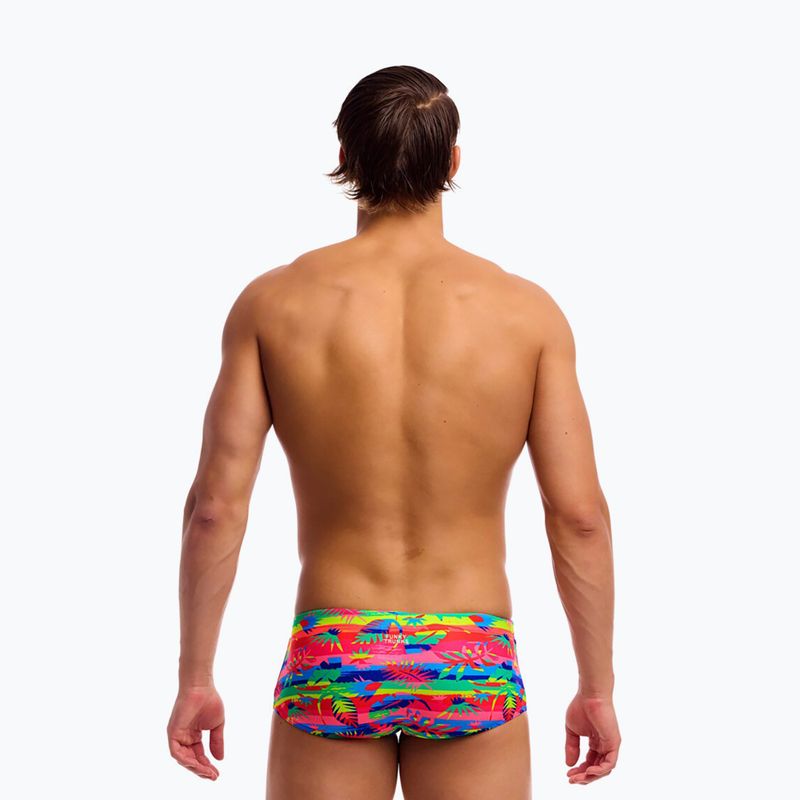 Pánske plavecké boxerky Funky Trunks Sidewinder Trunks free foliage 3