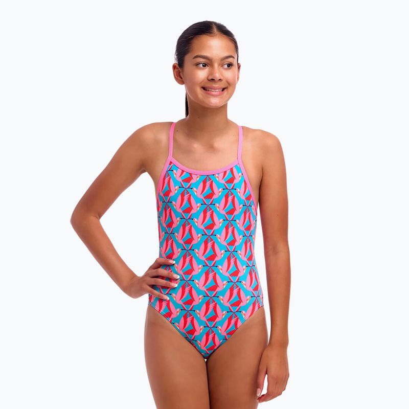 Detské jednodielne plavky Funkita Single Strap One Piece hummy bunny
