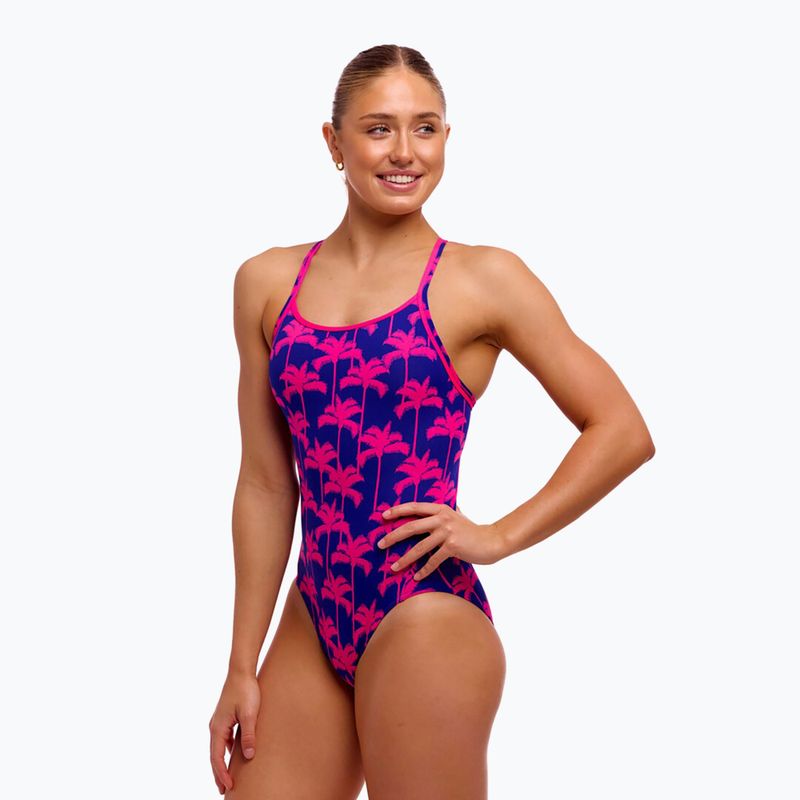 Dámske jednodielne plavky Funkita Diamond Secure One Piece pinky palms 2