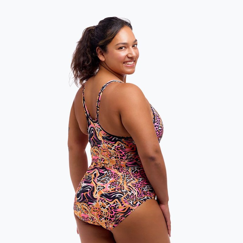 Dámske jednodielne plavky Funkita Locked In Lucy One Piece tipsy tiger 2