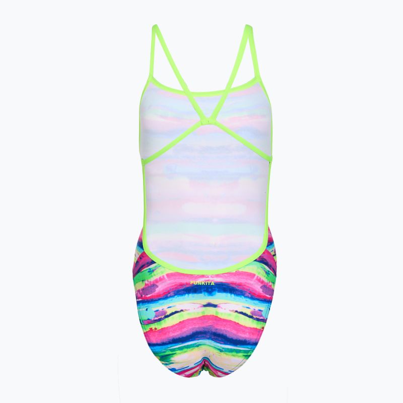 Jednodielne plavky Funkita Single Strength One piece paint patch 2