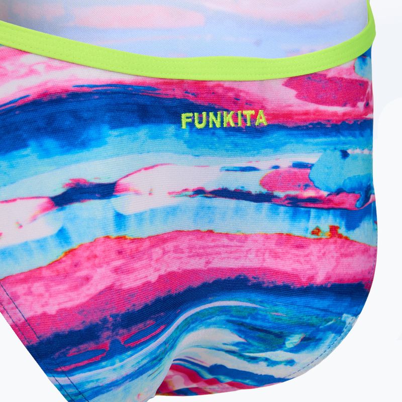 Jednodielne plavky Funkita Strapped In One piece colour cutaway 3