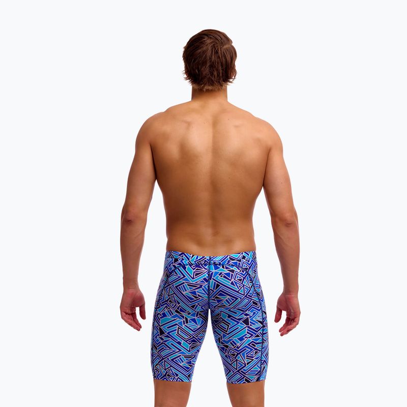 Pánske plavecké jammery Funky Trunks Training Jammers blue bits 3