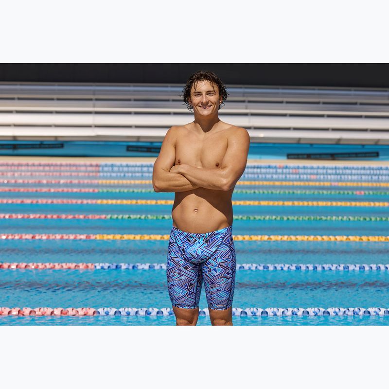 Pánske plavecké jammery Funky Trunks Training Jammers blue bits 6