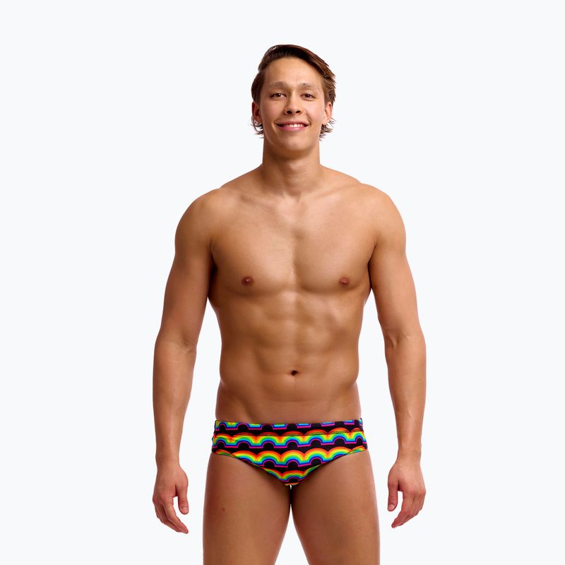 Pánske plavky Funky Trunks Classic Brief in rainbow 2