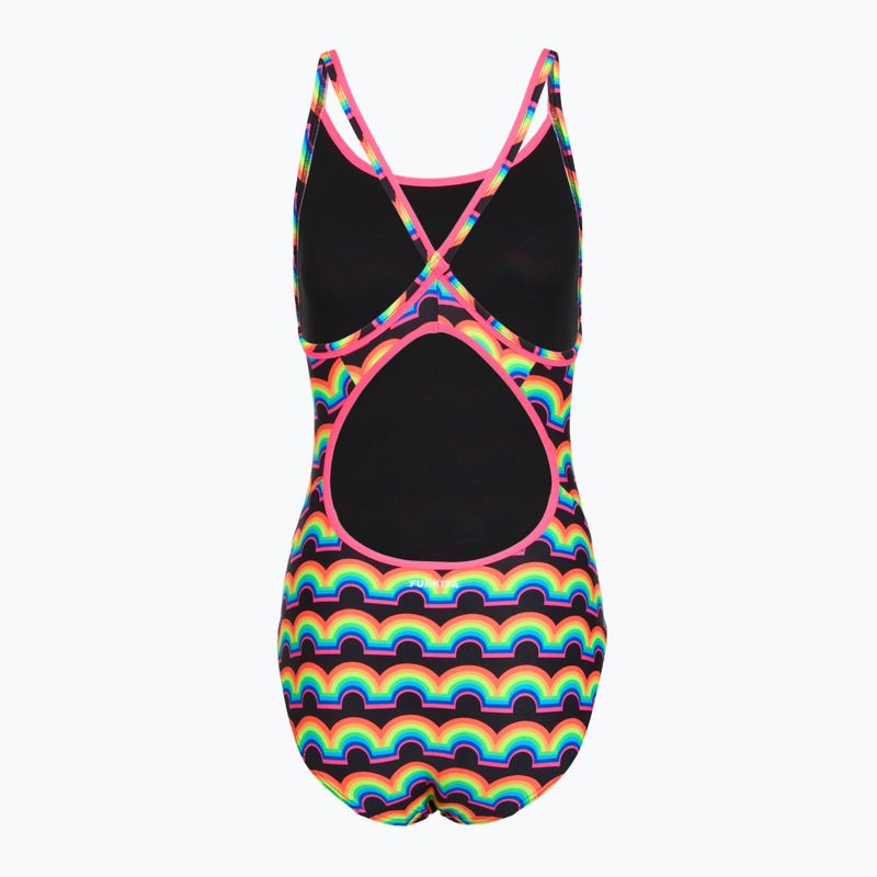 Dámske jednodielne plavky Funkita Diamond Secure One piece rainbowie 2