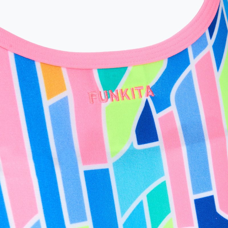 Dámske jednodielne plavky Funkita Single Strap One piece pillared 3