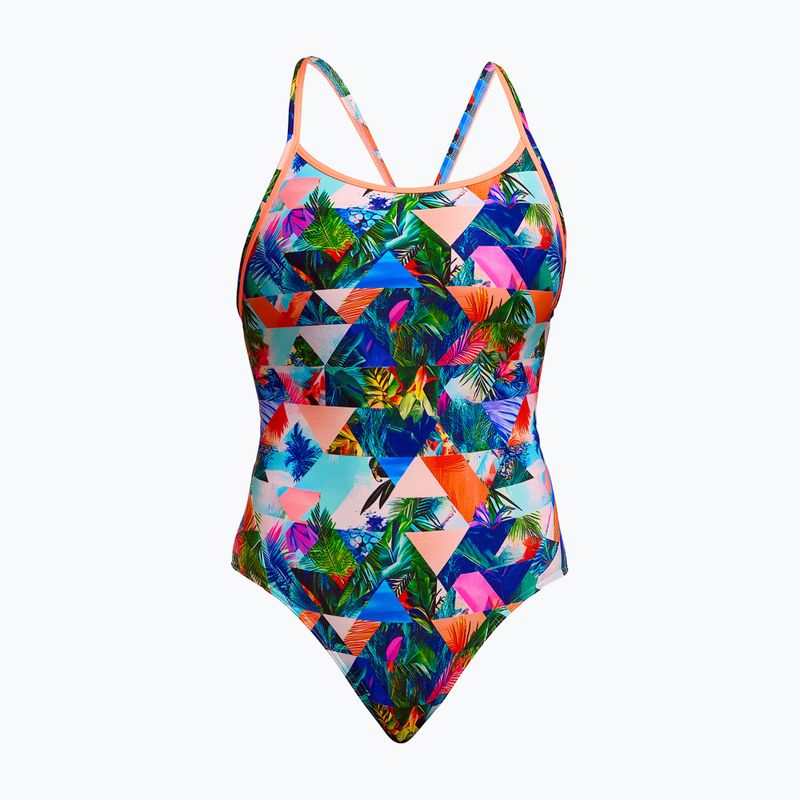 Dámske jednodielne plavky Funkita Diamond Back One piece palm prism